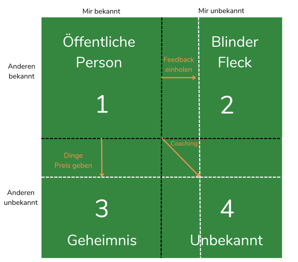Das Johari Fenster in eigener Darstellung