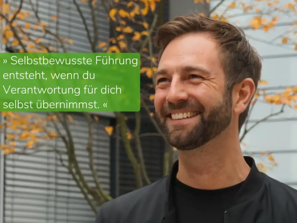 Thomas Waaden schaut auf sein Zitat zur Selbstführung