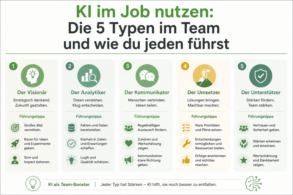 Übersicht KI im Job nutzen
